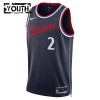 Los Angeles Clippers Kawhi Leonard Nike 2024-25 Icon Edition Navy Lasten Pelipaidat Swingman
